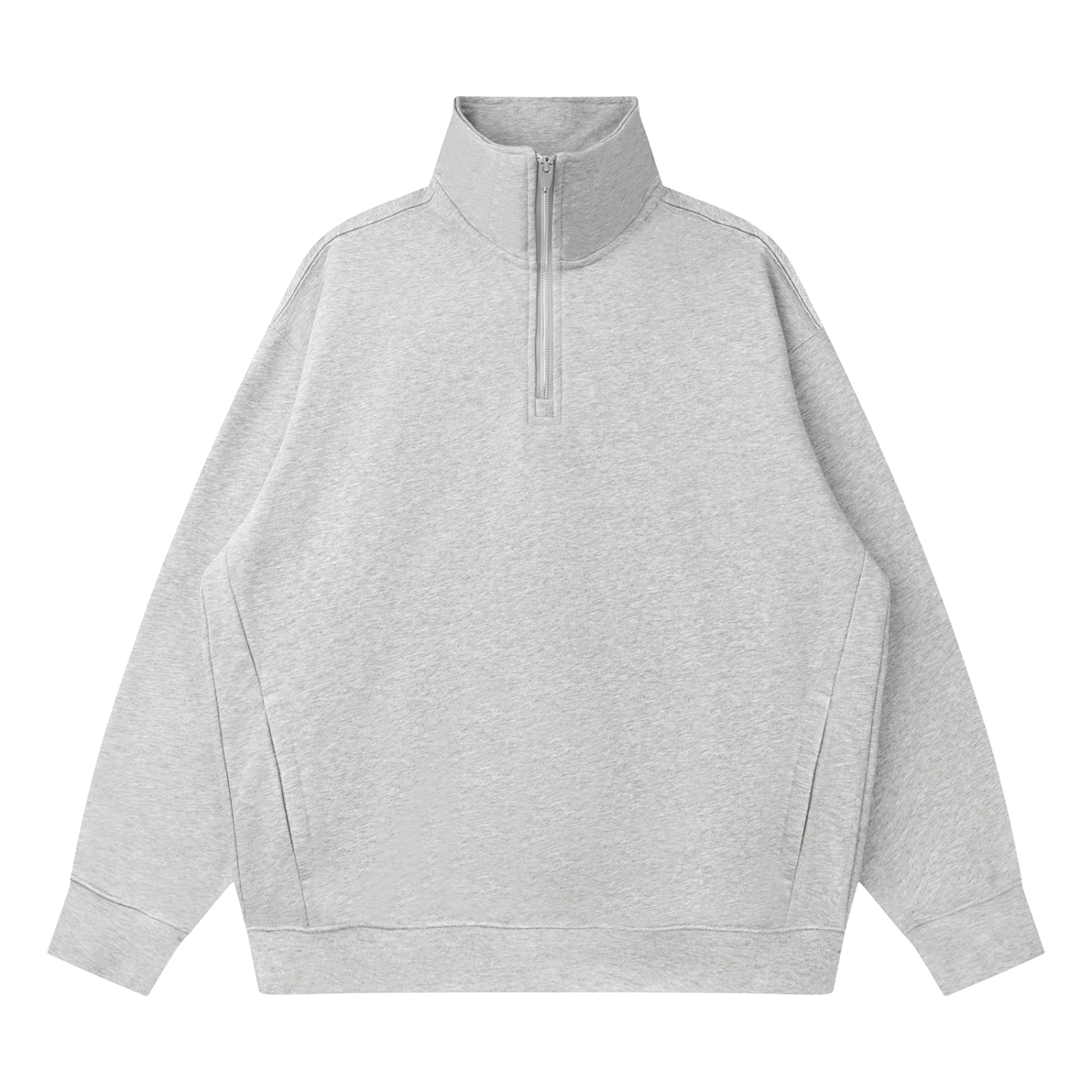 Quarter-Zip Drop Shoulders