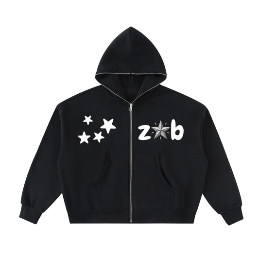 heavy weight black designer hoodie